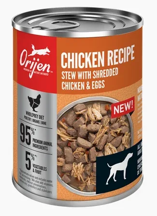 Orijen, conserve pour chiens adultes de ragoût au poulet – Animalerie en ligne animauxenligne.com