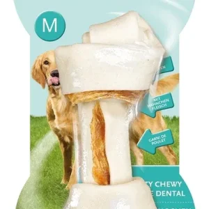 Os à mâcher noué Dental Delight « M » – 8 in 1 J’ai plus de croquettes