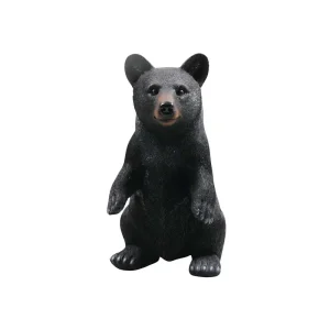 Ours noir en résine 40 cm Debout