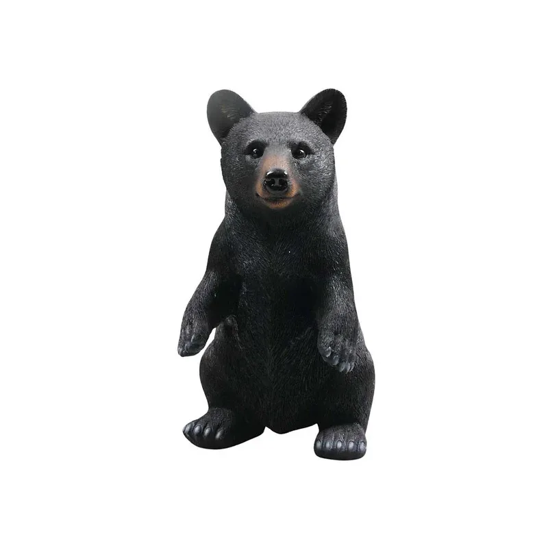 Ours noir en résine 40 cm Debout