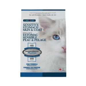 Oven-Baked – Soins – Peau et Estomac Sensibles – Poisson – Sans Grains – Adulte – Chat
