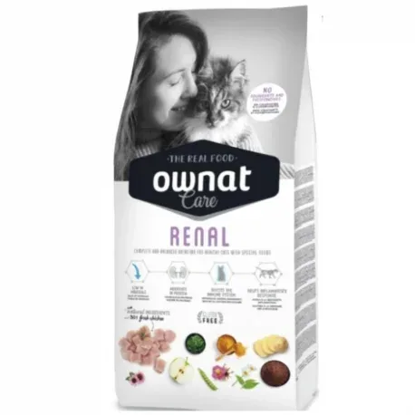 Ownat Care Renal Croquettes pour chats adultes au poulet