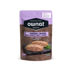 Ownat Chat Wetline Poulet et Saumon 85gr