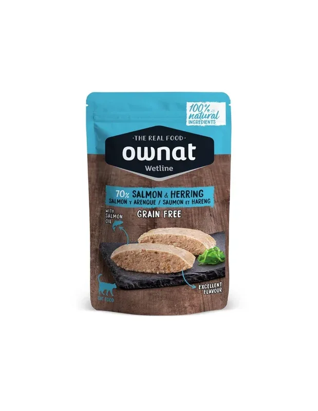 Ownat Chat Wetline Saumon et Hareng 85gr
