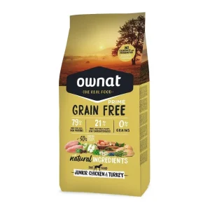 Ownat - Croquettes PRIME Grain Free Poulet et Dinde pour Chiots