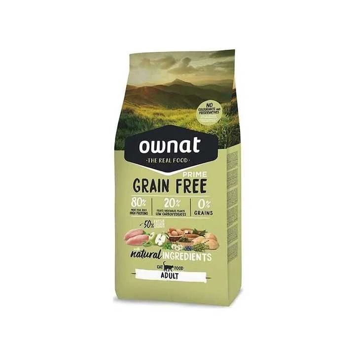 Ownat Grain Free Prime adult chicken and turkey croquettes pour chat - Image 2