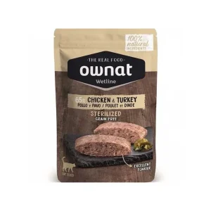 Ownat Grain Free stérilisé poulet et dinde - pâtée chat