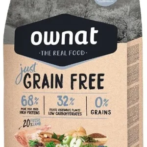 Ownat Just Grain Free Chien adulte agneau (3 kg) au meilleur prix sur fr