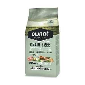 Ownat Prime croquettes sans céréales pour chien poulet & dinde – 12 kg