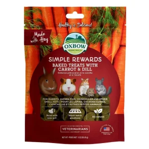 OXBOW SIMPLE REWARDS Gâteries Rongeur Carotte & Anethe 2oz