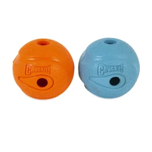 Pack 2 balles Whistler Chuckit : 6.5cm – Balles et jouets à lancer – Notre passion, vos animaux !