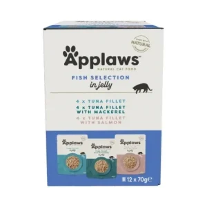 Pack Applaws Multipack de Sachets de Nourriture Humide en Gelée pour Chats au Poisson