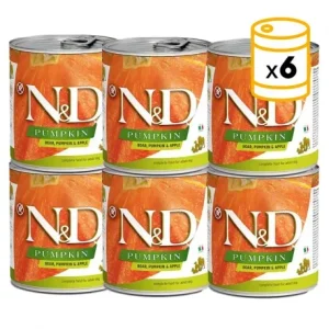 Pack boîtes Farmina ND Dog Pumpkin aliment humide pour chiens au sanglier