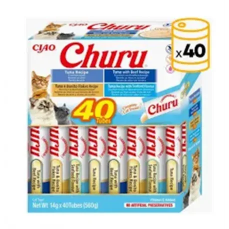 Pack Churu pour chat adulte Pure Mix de Thon
