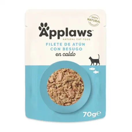 Pack x12 Applaws Sachets pour chats au Thon et au Mulet
