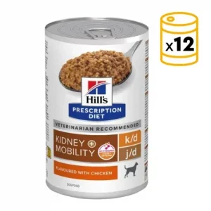 Pack x12 boîtes Hill’s Prescription Diet K/D Plus Mobilité pour chiens
