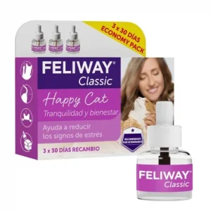 Pack x3 Recharges pour Diffuseur Anti-Stress pour Chats Feliway Classic