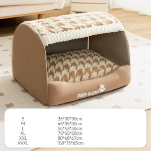 Panier avec toit pour chien