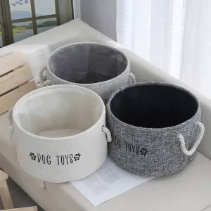 Panier de rangement rond pour chien