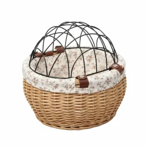 Panier de vélo en osier pour petit chien