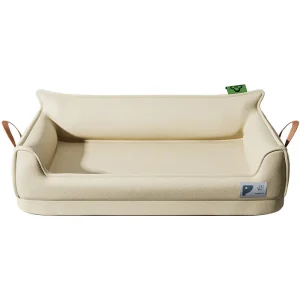Panier en cuir pour chien