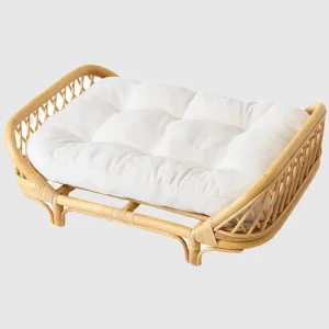 Panier pour chien en rotin