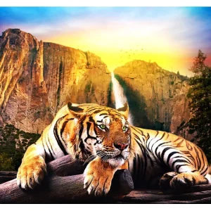 Papier peint intissé panoramique animaux beauty and the beast 350×270 cm