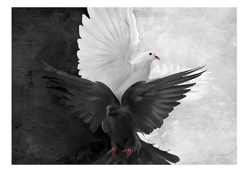 Papier peint intissé panoramique animaux bon contre le mal 300×231 cm