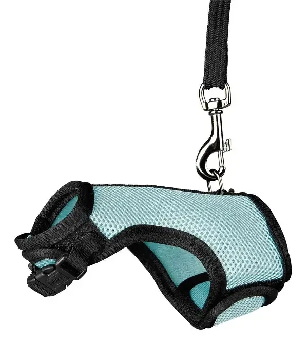 Parure « Harnais + laisse » pour petit animal 3 tailles (Taille 1) – Trixie J’ai plus de croquettes