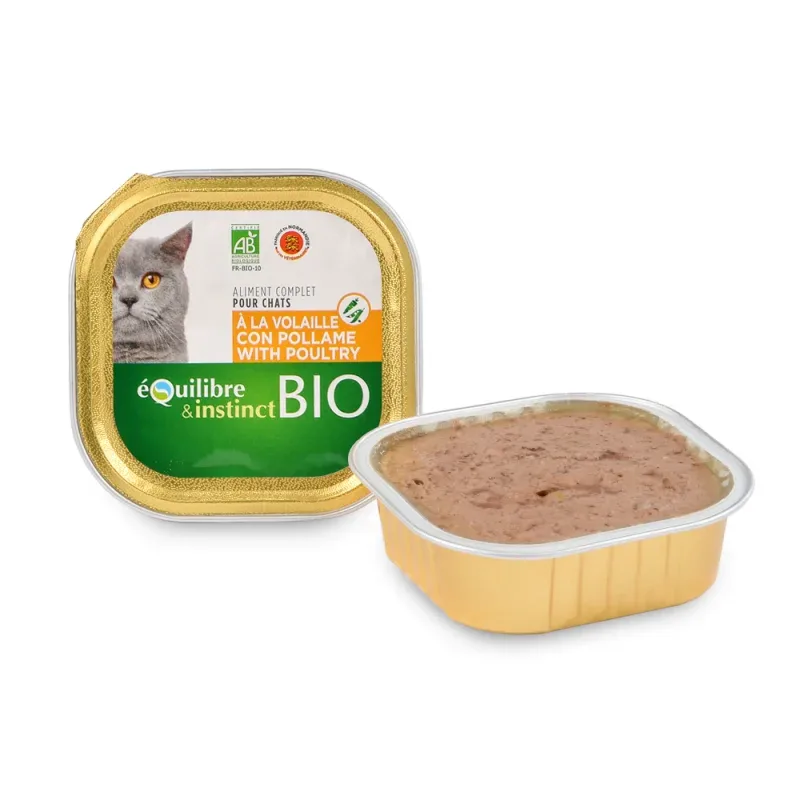 Patée BIO volaille pour chats