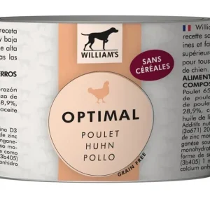 Pâtée pour chien William’s Optimal au poulet (400 g) – William’s J’ai plus de croquettes