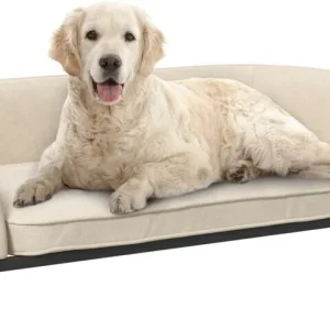 Pawhut Canapé pour chien velours 101,5 x 62 x 34,5 cm crème/noir (D04-268V00CW) Black Friday 2025 Comparez les prix sur fr