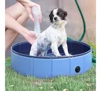 PawHut Piscine pour Chien Bassin PVC Pliable Anti-Glissant Facile à Nettoyer diamètre 80 Hauteur 20 cm Bleu – Comparez les prix et achetez sur