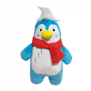 Pawise Pingouin avec Écharpe de Noël Peluche pour Chiens
