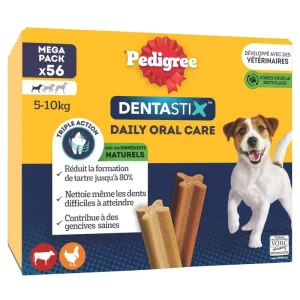 PEDIGREE Dentastix friandises hygiène dentaire pour petit chien 56 sticks 880g pas cher