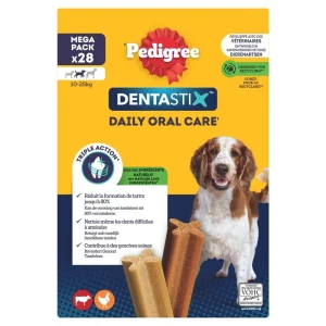 PEDIGREE Dentastix sticks dentaires pour moyen chien 28 sticks 720g pas cher