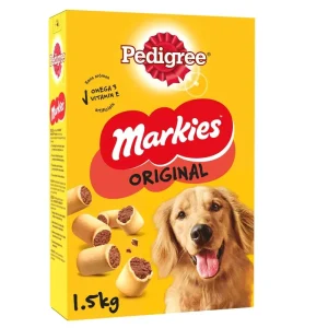 PEDIGREE Friandises biscuits fourrés Markies pour chien adulte de taille moyenne à grand 1.5kg pas cher