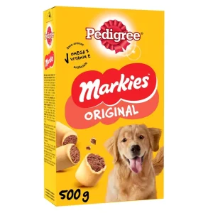 PEDIGREE Markies friandises biscuits fourrés aux viandes pour chien 500g pas cher