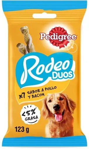 Pedigree Rodeo Duos Snack pour chiens Saveur de poulet et bacon – France