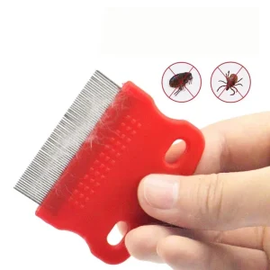 Peigne anti-puces et poussière pour lapin