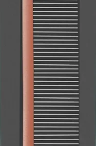 Peigne de toilettage d’animaux, Kenchii Premium Satin Or Rose, grand 9.8″