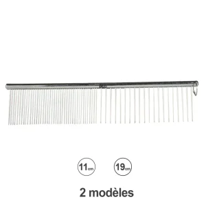 Peigne double en inox IdealDog – Peignes – Notre passion, vos animaux !