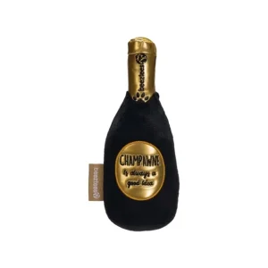 Peluche Bouteille de Champagne Noir 19Cm