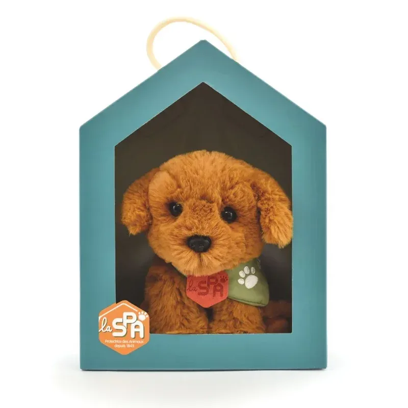 Peluche chien marron Doudou & Cie pour La SPA