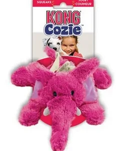 Peluche éléphant « Cozie » Elmer pour chiens, Kong