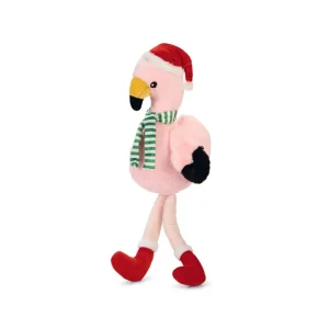 Peluche flamant rose de Noël chien