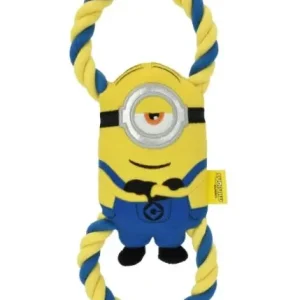 Peluche Minions Stuart avec corde pour chien