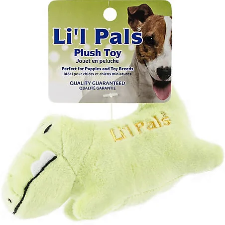 Peluche pour petit chien alligator couineur, Li’l pals - Image 2