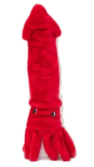 Peluche Zippy Paws Jigglerz Calmar 20″, Jouet Pour Chien