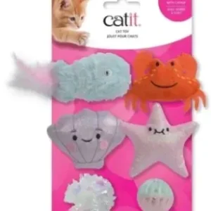 Peluches. Créature de mer pour chats, Catit ( 6 unités )